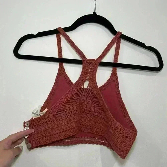 Knitted crop bralette - Picture 2 of 2